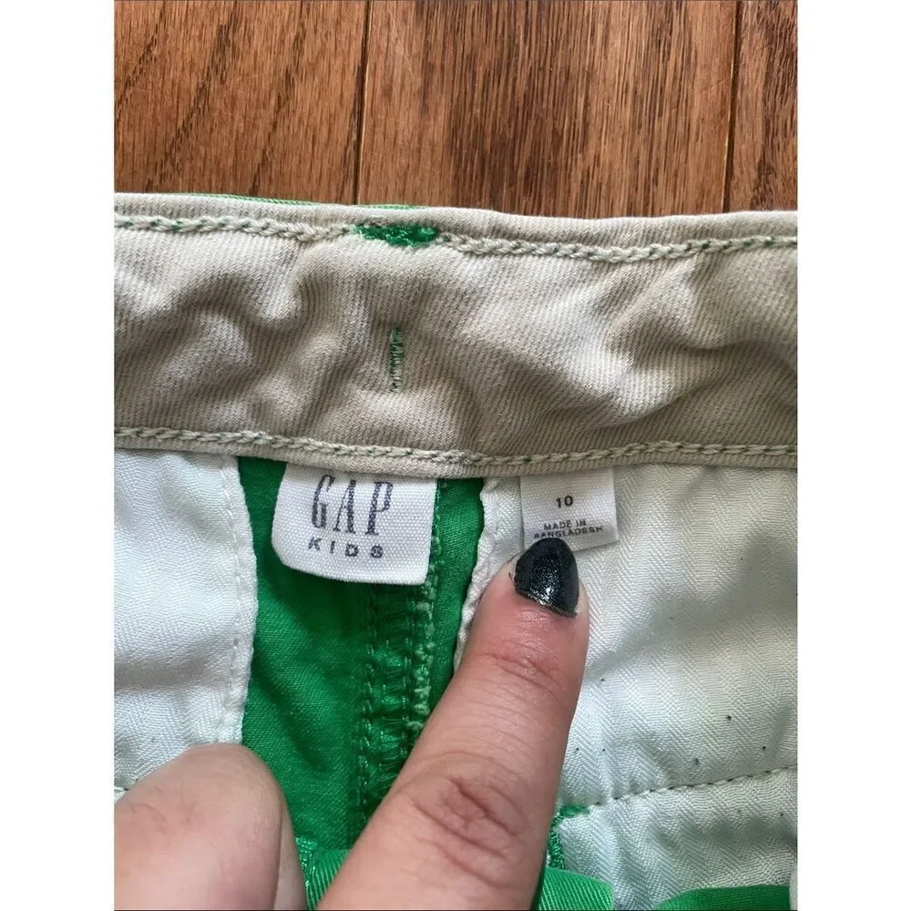 GAP Kids Green Chino Shorts Boy’s Sz 10